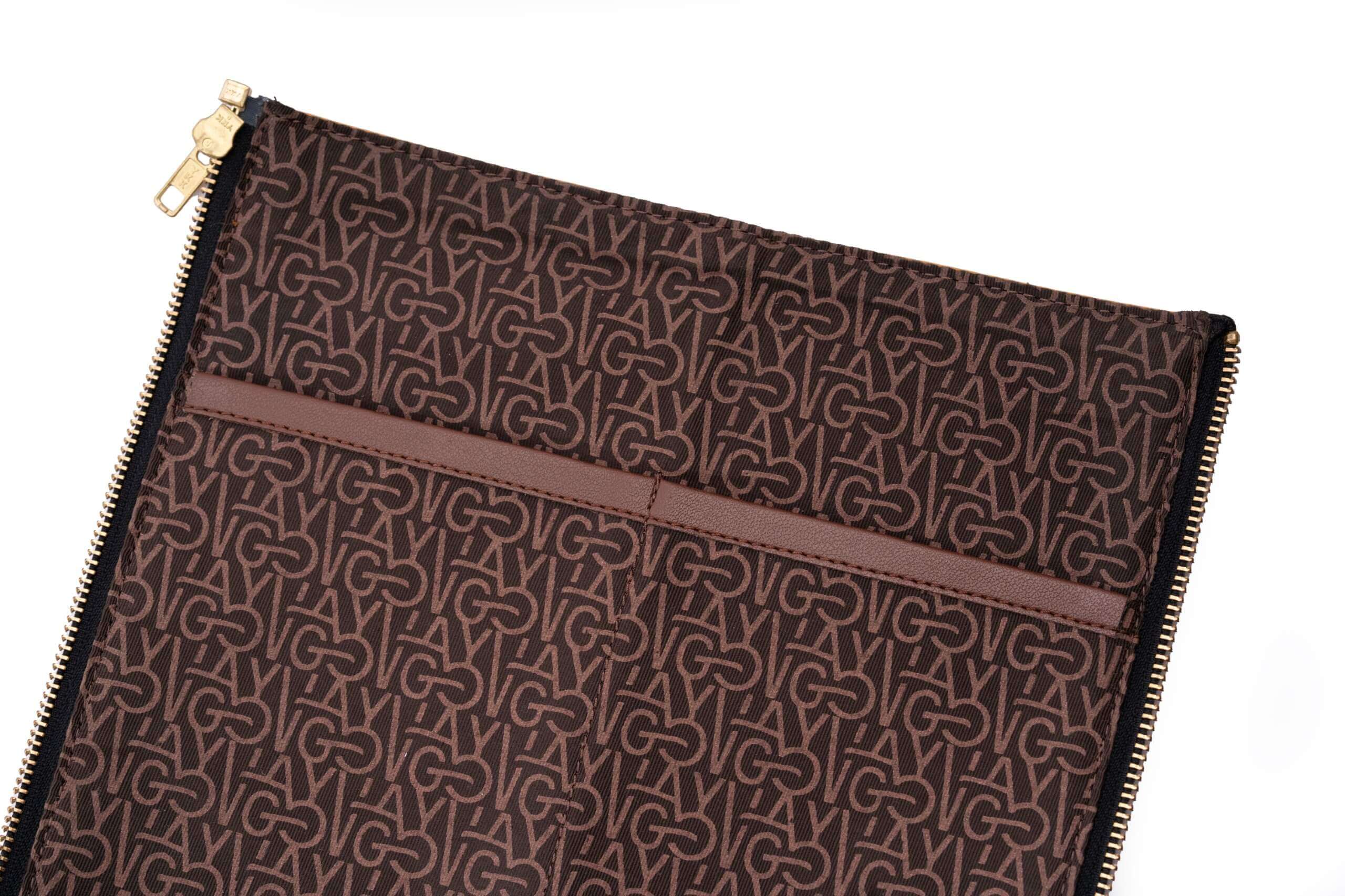 GO TOTE โ Camel Textured Core with Ivory Suede Wings - Image 7