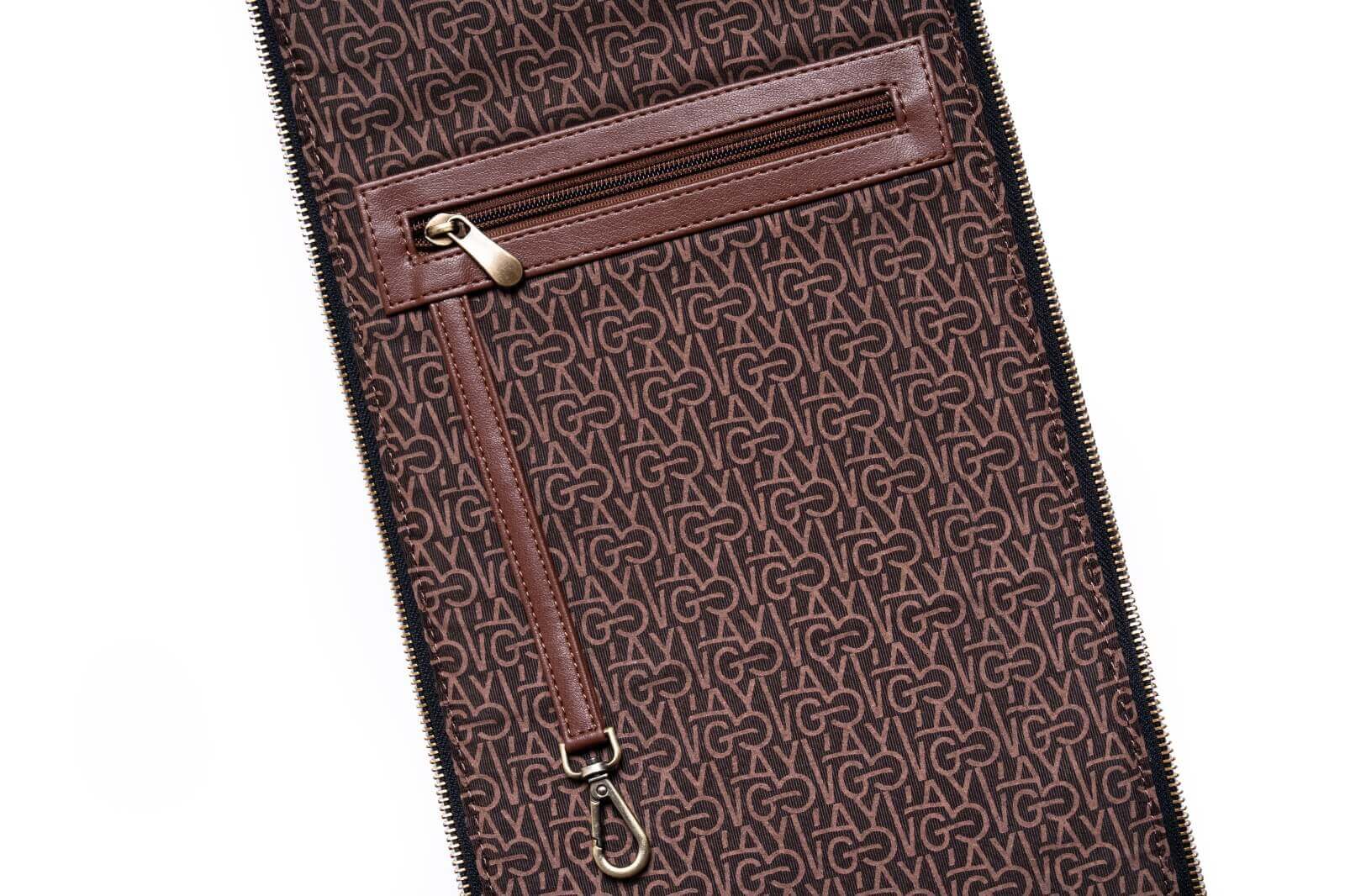 GO TOTE โ Camel Textured Core with Ivory Suede Wings - Image 13